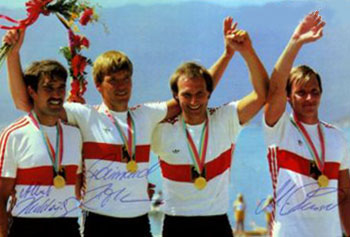 1984-Michael Dürsch, Albert Hedderich, Raimund Hörmann, Dieter Wiedenmann FRG