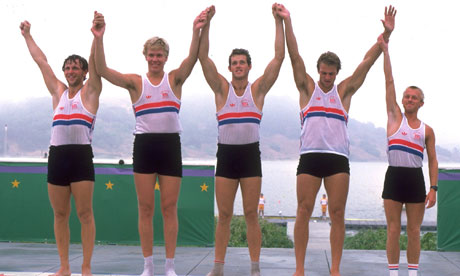 1984-Steven Redgrave, Adrian Ellison, Martin Cross, Richard Budgett, Andy Holmes GBR