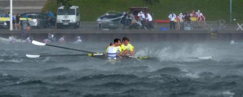 14 Temmuz 2012 Alman Kürek ligi 2. etap yarışlarından bir sahne. Sachsen Anhalt.