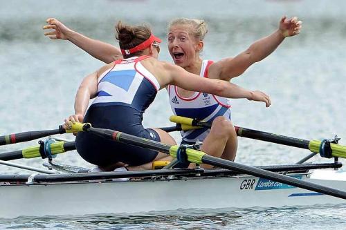 2012 Olimpics GB LW2X sevinci
