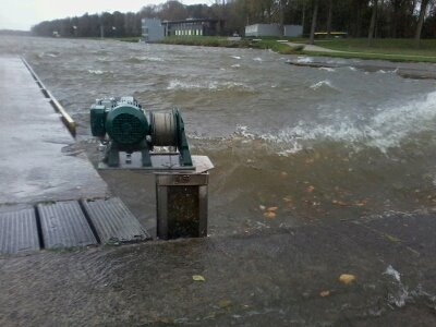2014 Dünya Şampiyonasının yapılacağı Amsterdam-Bosbaan parkurunun kış hali...