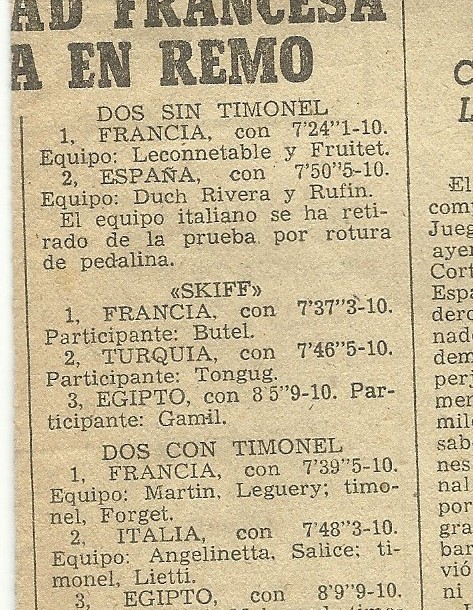 9a-1955 Barcelona Akdeniz Oyunları 1x sonuçları 2