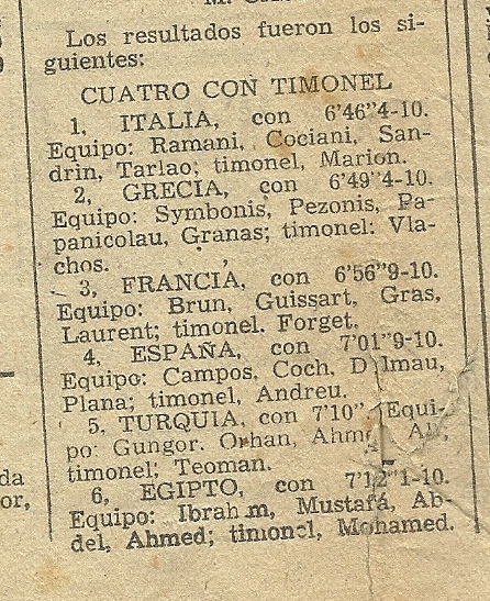 9b-1955 Barcelona Akdeniz Oyunları 4+2