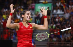 27-İspanyol Carolina Marin Badmintonda ilk Olimpiyat Altınını kazanınca